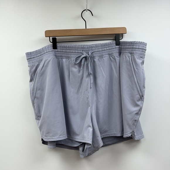 Abercrombie & Fitch YPB High Rise Elastic Waist Shorts Athleisure Purple XXL - Picture 1 of 5